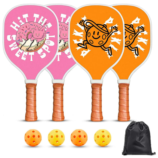 Pickleball Paddle, Pickleball Racket with Ergonomic Designed Non-Slip Grip, USAPA Approved, Ideal for Beginners, Pros, and Kids